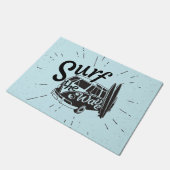 Surfen Sie die Welle Fußmatte (Schrägansicht)