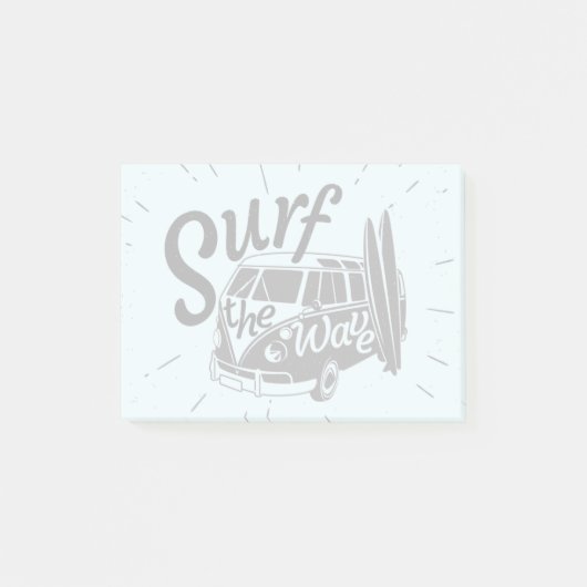 Surfen Sie die Welle Post-it Klebezettel (Vorderseite)