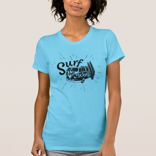 Surfen Sie die Welle T-Shirt (Vorderseite)