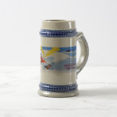 Surfen Sie im Dreieck Bermuda Bierglas (VorderseiteRechts)