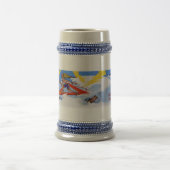 Surfen Sie im Dreieck Bermuda Bierglas (Mittel)