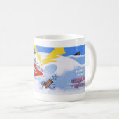 Surfen Sie im Dreieck Bermuda Tasse (VorderseiteRechts)