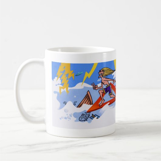 Surfen Sie im Dreieck Bermuda Tasse (Links)