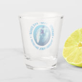 Surfen Sie im Wedge Schnapsglas (Rückseite)