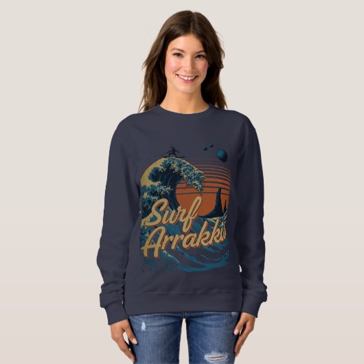Surfen Sie in den Dünen von Arrakis Sweatshirt (Vorne ganz)