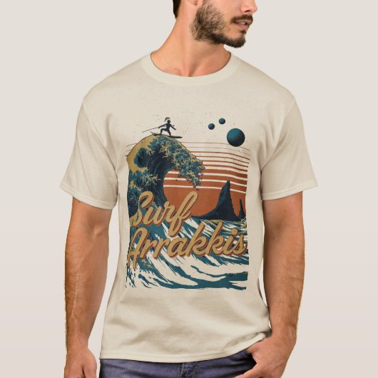 Surfen Sie in den Dünen von Arrakis T-Shirt (Vorderseite)