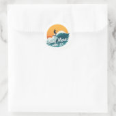 Surfen Sie mehr 🌊 Sunset Surf Motivation Sticker (Tasche)