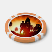 Surfen Sie Sunset Poker Chips für benutzerdefinier (Einzeln)