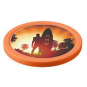 Surfen Sie Sunset Poker Chips für benutzerdefinier (Oberseite)