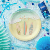 Surfen Sie Teller den großen Surfer zum Geburtstag (Party)