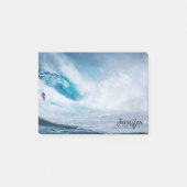 Surfen Sie über Surfbretter, DIY Name Zuhause Post-it Klebezettel (Vorderseite)