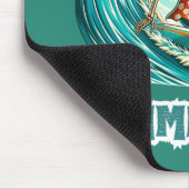 Surfen Skeleton Summerween Beach Vibes Mousepad (Ecke)