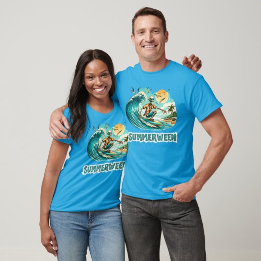 Surfen Skeleton Summerween Beach Vibes T-Shirt (Unisex)