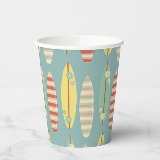 Surfen Sommer Retro Surf Boards Sommer Pappbecher (Links)