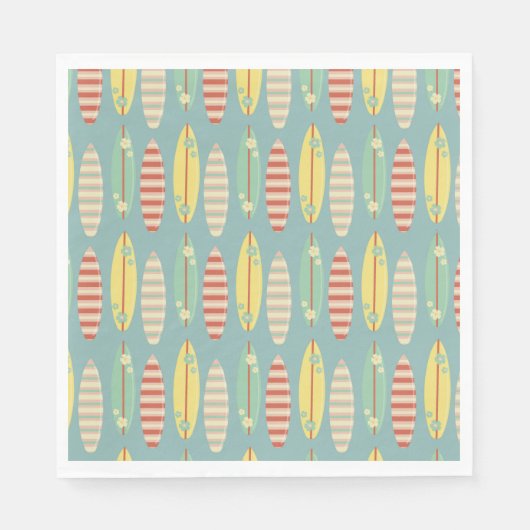 Surfen Sommersurf Boards Sommer Geburtstag Serviette (Vorderseite)