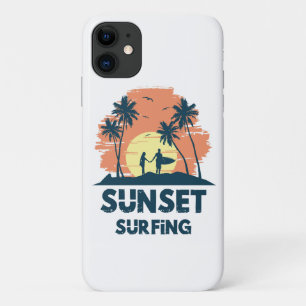Surfen - Sonnenuntergang Surfen Case-Mate iPhone Hülle