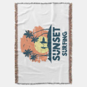 Surfen - Sonnenuntergang Surfen Decke (Vorderseite Vertikal)