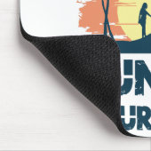 Surfen - Sonnenuntergang Surfen Mousepad (Ecke)