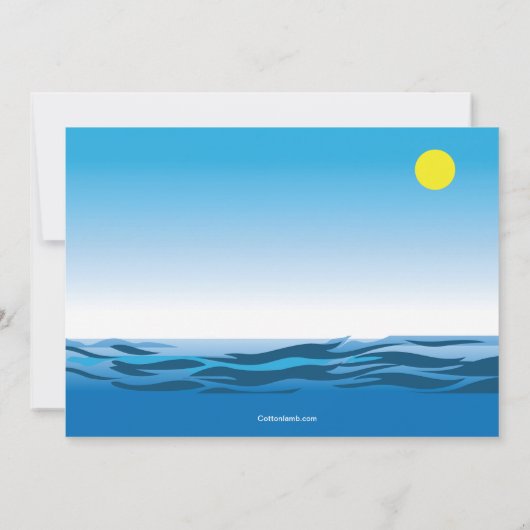 Surfen Spaß Geburtstagsparty Einladung (Rückseite)