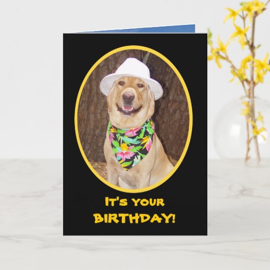 Surfen/Strand/Ozean-Geburtstag Karte (Gelbe Blume)