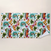 Surfen Strandtuch (Vorderseite)