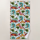 Surfen Strandtuch (Vorderseite)