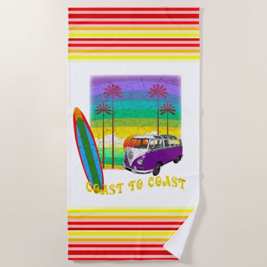 Surfen Strandtuch (Vorderseite)
