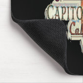 Surfen, Surfboard, Distressed Longboard Capitola Mousepad (Ecke)