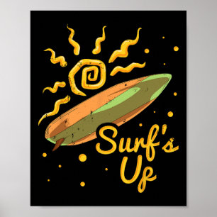 Surfen, Surfen ist großartig, Surfer, Surfwelle  Poster