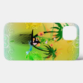 Surfen, Surfen mit Pflaume Case-Mate iPhone Hülle (Rückseite (Horizontal))