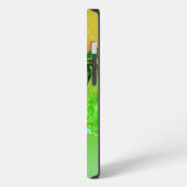 Surfen, Surfen mit Pflaume iPhone Hülle (Linke Seite)