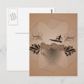 Surfen, Surfen Postkarte (Vorne/Hinten)