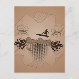 Surfen, Surfen Postkarte