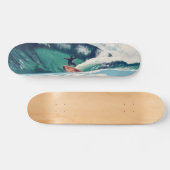 Surfen Surfer Ocean Beach Skate Board Skateboard (Horizontal)