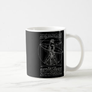 Surfen Surfer Vintage Vitruvianischer Mensch Leona Kaffeetasse