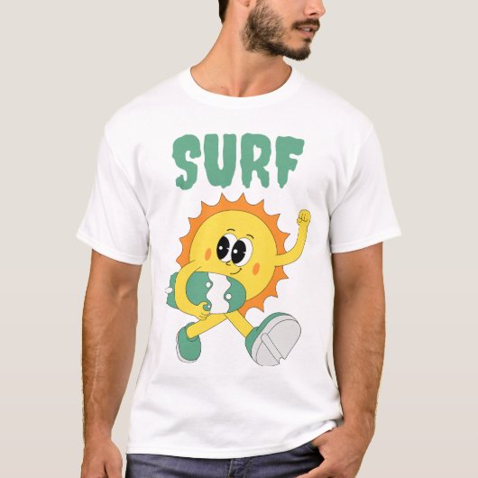 surfen T-Shirt (Vorderseite)