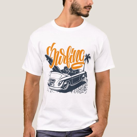 Surfen T-Shirt (Vorderseite)