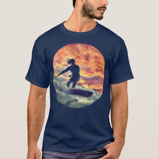 Surfen T-Shirt (Vorderseite)