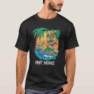 Surfen Tiki Man Port Orange Florida Beach Vacatio T-Shirt