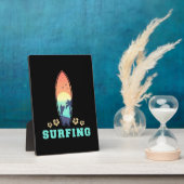 Surfen und Blume Fotoplatte (Seite)