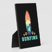 Surfen und Blume Fotoplatte (Seite)