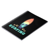 Surfen und Blume Notizblock (Linke Seite)
