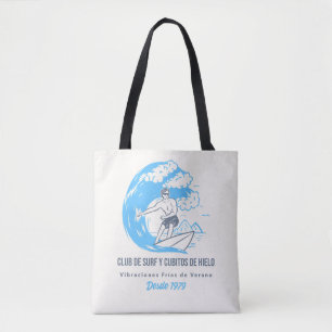 Surfen und Eiswürfel Club Tasche