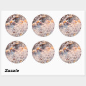 Surfen und Muscheln auf der Insel Sanibel Runder Aufkleber (Blatt)