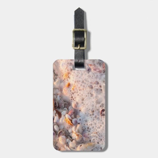 Surfen und Muscheln auf Sanibel Island Gepäckanhänger (Vorderseite vertikal)