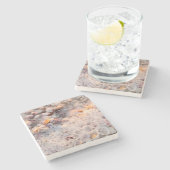 Surfen und Muscheln auf Sanibel Island Steinuntersetzer (Seitenansicht)