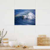 Surfen unter einem Regenbogen 24 x 18 Print Poster (Küche)