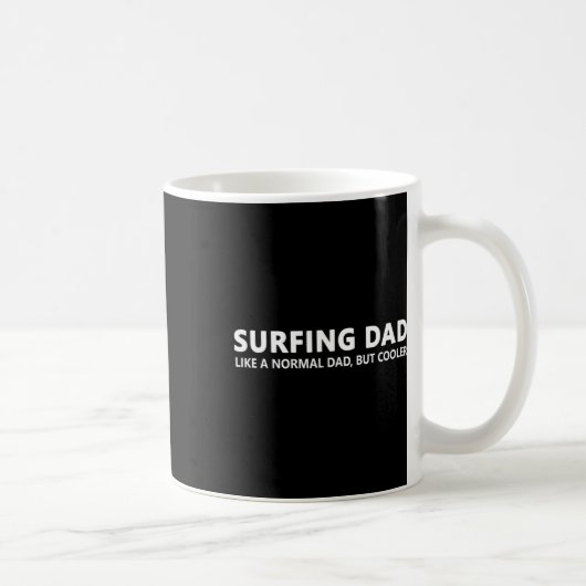 Surfen Vater Surfer Papa Surf Dad Kaffeetasse (Rechts)
