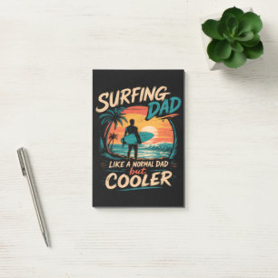 Surfen Vater wie ein normaler Vater, aber cooler S Post-it Klebezettel