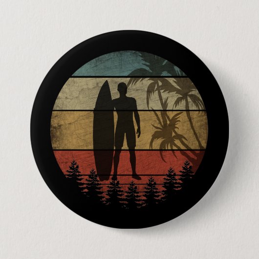 SURFEN VINTAGE BUTTON (Vorderseite)